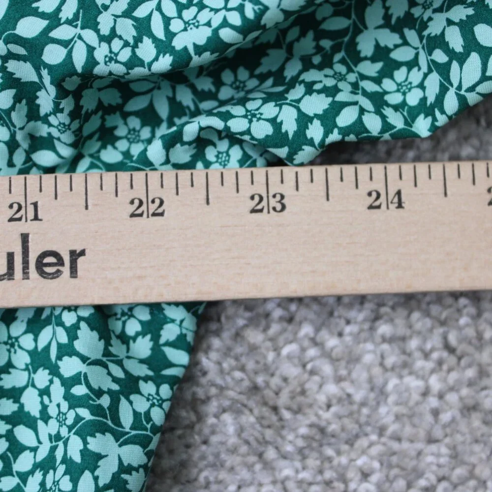 Banana Republic Shirt Mens Large Green Floral Grant Fit 120s Supima‎ Cotton L/S